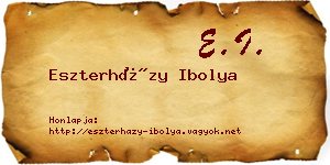 Eszterházy Ibolya névjegykártya